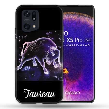 Coque Pour Oppo Find X5 Pro Signe Zodiaque 2 Taureau