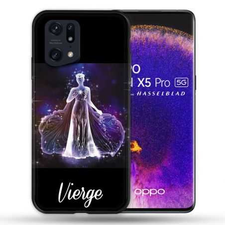 Coque Pour Oppo Find X5 Pro Signe Zodiaque 2 Vierge