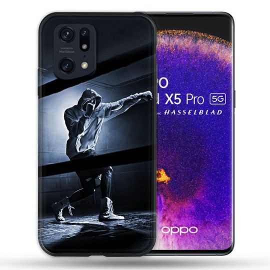 Coque Pour Oppo Find X5 Pro Sport Boxe Poing