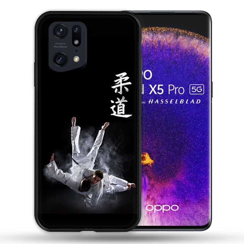 Coque Pour Oppo Find X5 Pro Sport Judo Noir