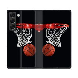 Housse Cuir Portefeuille Pour Samsung Galaxy S22 Ultra Sport Basket Panier