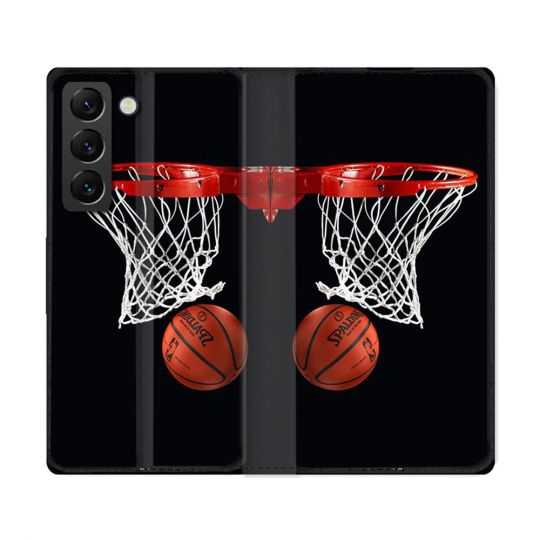 Housse Cuir Portefeuille Pour Samsung Galaxy S22 Ultra Sport Basket Panier