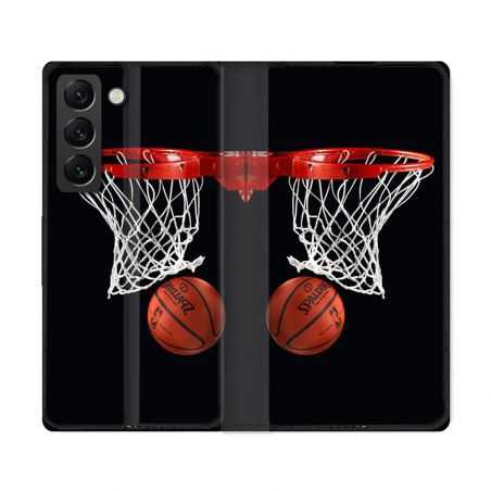 Housse Cuir Portefeuille Pour Samsung Galaxy S22 Ultra Sport Basket Panier