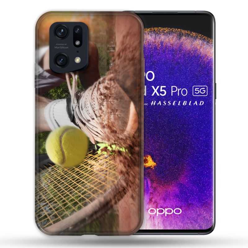Coque Pour Oppo Find X5 Pro Sport Tennis Glissade