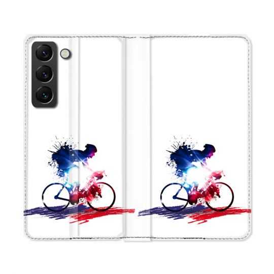 Housse Cuir Portefeuille Pour Samsung Galaxy S22 Ultra Sport Cyclisme France