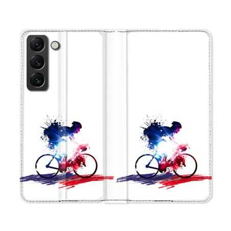 Housse Cuir Portefeuille Pour Samsung Galaxy S22 Ultra Sport Cyclisme France