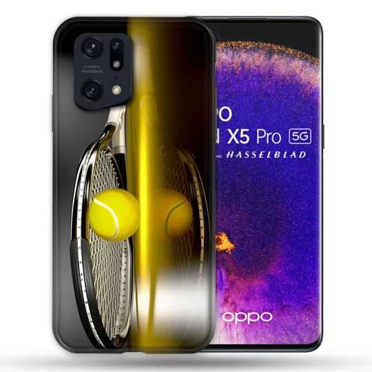 Coque Pour Oppo Find X5 Pro Sport Tennis Reflet