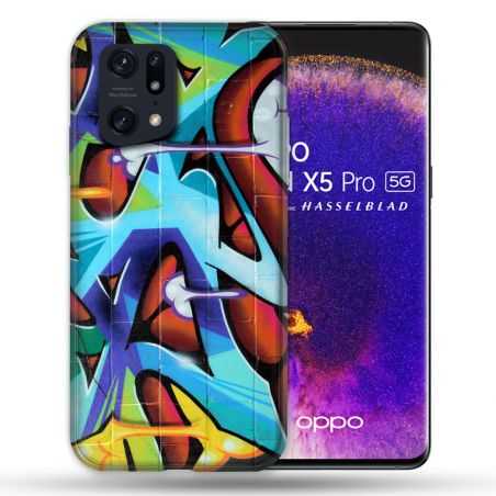 Coque Pour Oppo Find X5 Pro Street Art Graf Color