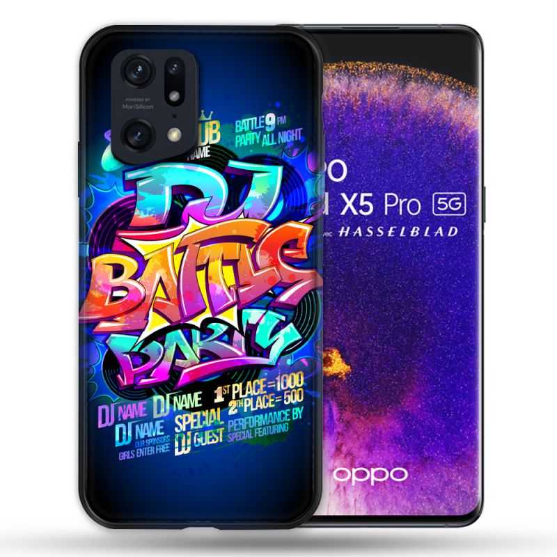 Coque Pour Oppo Find X5 Pro Street Art Rap