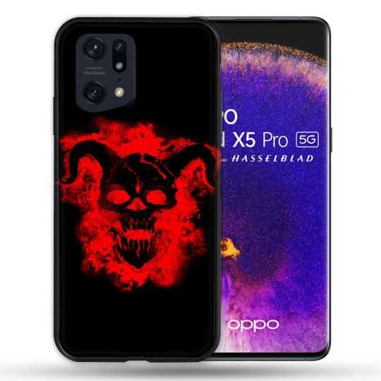 Coque Pour Oppo Find X5 Pro Tete de Mort Diable