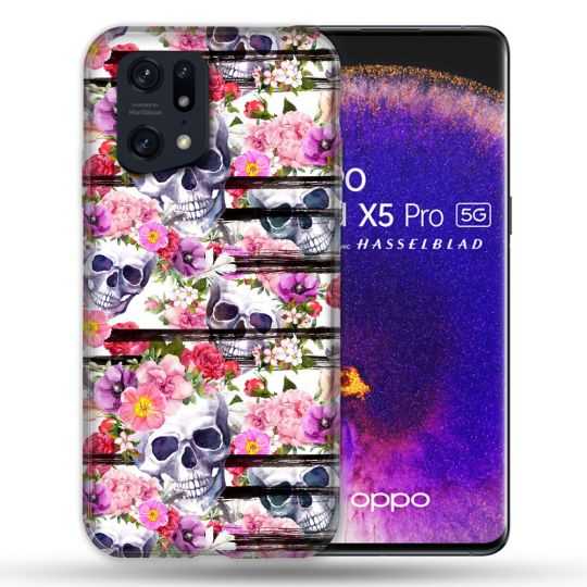 Coque Pour Oppo Find X5 Pro Tete de Mort Pattern