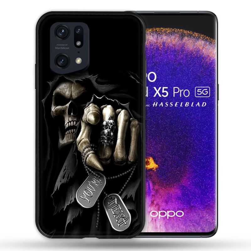 Coque Pour Oppo Find X5 Pro Tete de Mort Your Next