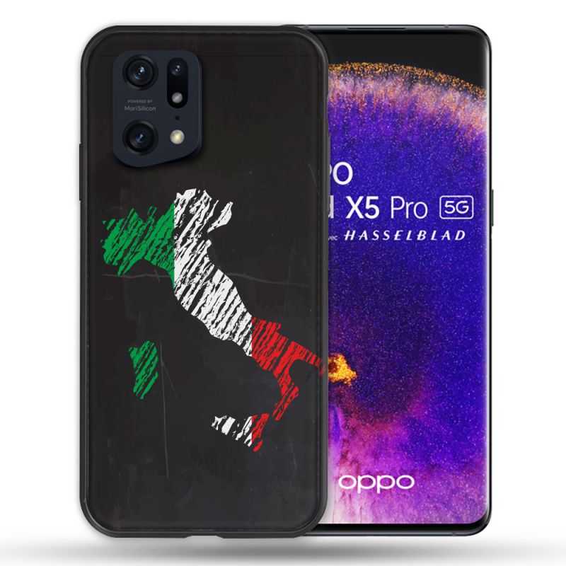 Coque Pour Oppo Find X5 Pro Voyage Italie Botte