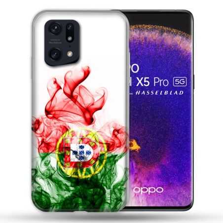 Coque Pour Oppo Find X5 Pro Voyage Portugal Flamme