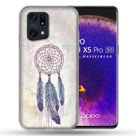 Coque Pour Oppo Find X5 Pro Zen Attrape Reve Blanc