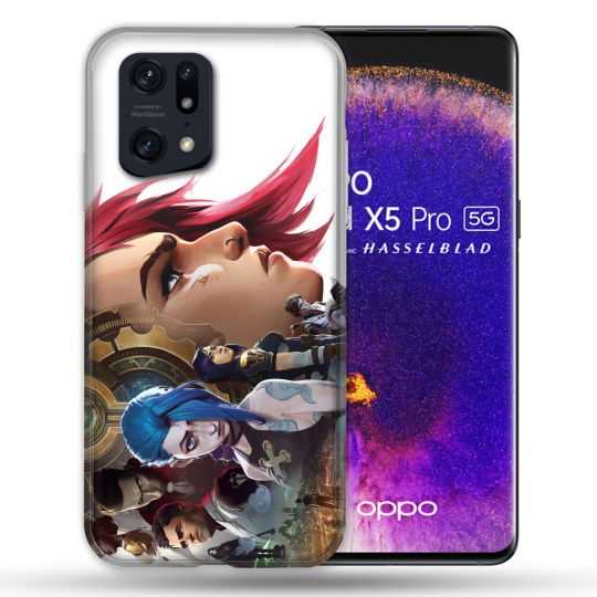 Coque Pour Oppo Find X5 Pro Arcane Jynx Sœur