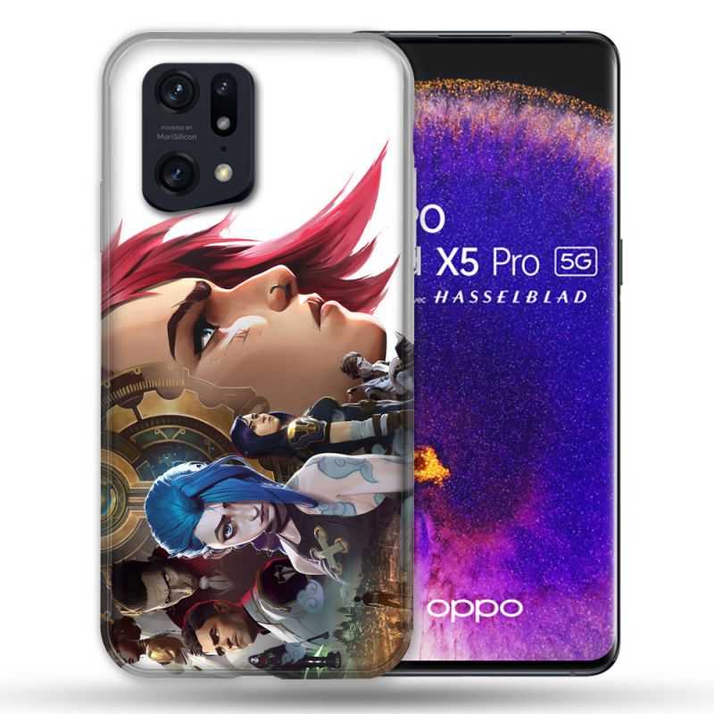 Coque Pour Oppo Find X5 Pro Arcane Jynx Sœur