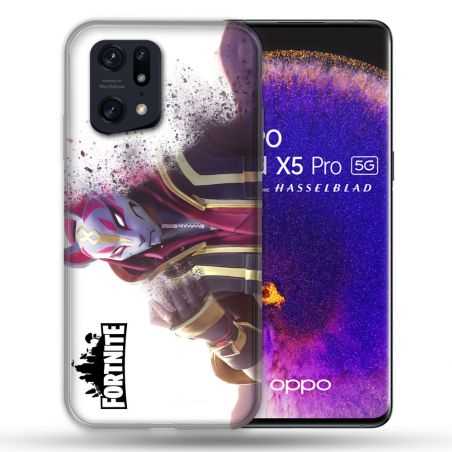 Coque Pour Oppo Find X5 Pro Fortnite Blanc