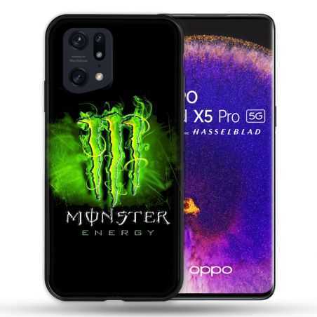 Coque Pour Oppo Find X5 Pro Monster Energy Vert