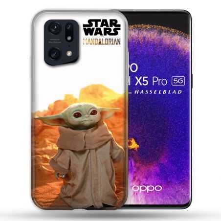 Coque Pour Oppo Find X5 Pro Star Wars - Yoda bebe soleil