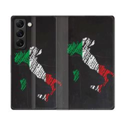 Housse Cuir Portefeuille Pour Samsung Galaxy S22 Ultra Voyage Italie Botte