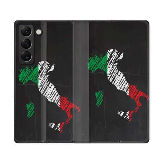 Housse Cuir Portefeuille Pour Samsung Galaxy S22 Ultra Voyage Italie Botte