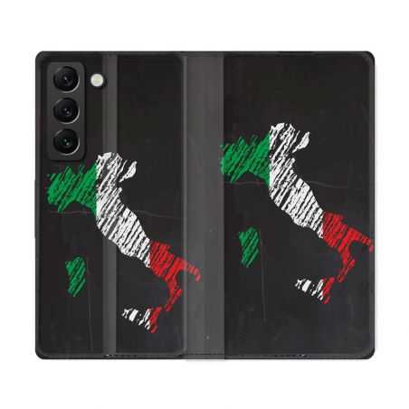 Housse Cuir Portefeuille Pour Samsung Galaxy S22 Ultra Voyage Italie Botte