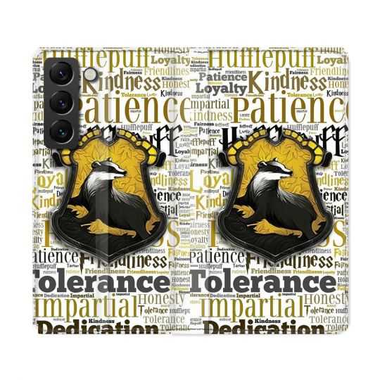 Housse Cuir Portefeuille Pour Samsung Galaxy S22 Ultra Harry Potter Poursouffle