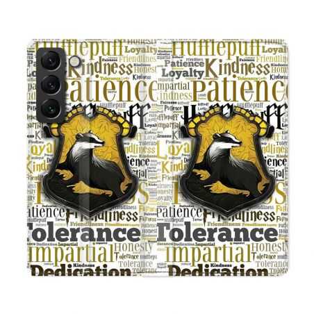 Housse Cuir Portefeuille Pour Samsung Galaxy S22 Ultra Harry Potter Poursouffle