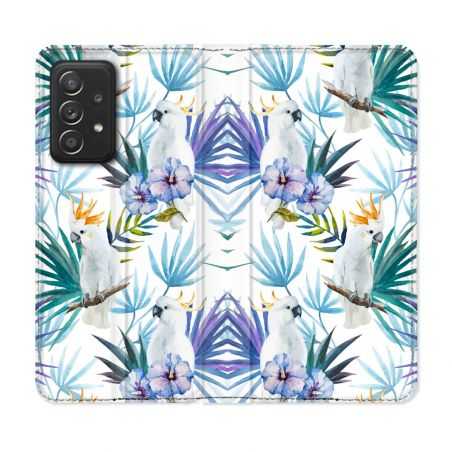 Housse Cuir Portefeuille Pour Samsung Galaxy A33 5G Animal Perroquet Peinture