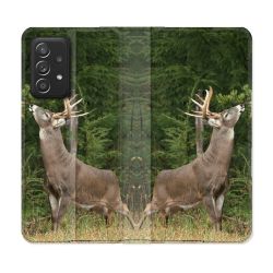 Housse Cuir Portefeuille Pour Samsung Galaxy A33 5G Chasse Cerf