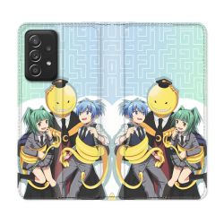 Housse Cuir Portefeuille Pour Samsung Galaxy A33 5G Manga Assassination Classroom Kuro Trio