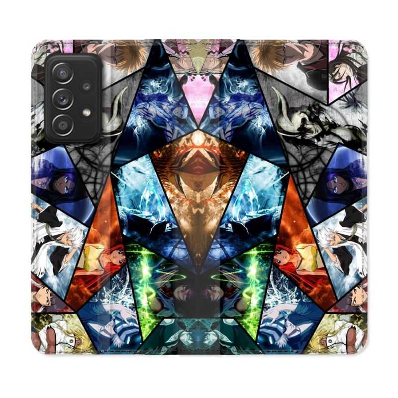 Housse Cuir Portefeuille Pour Samsung Galaxy A33 5G Manga Bleach Pele Mele