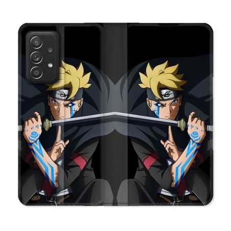 Housse Cuir Portefeuille Pour Samsung Galaxy A33 5G Manga Boruto Tatouage