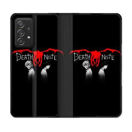 Housse Cuir Portefeuille Pour Samsung Galaxy A33 5G Manga Death Note Noir