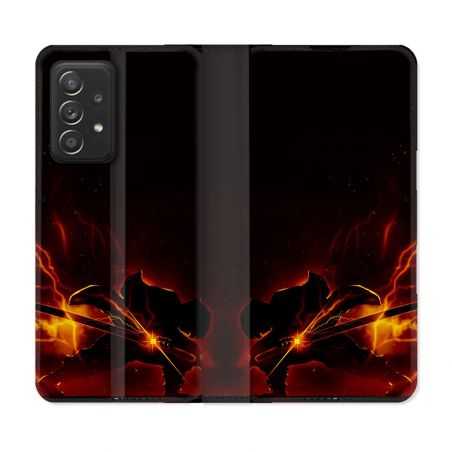Housse Cuir Portefeuille Pour Samsung Galaxy A33 5G Manga Demon Slayer Electric