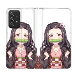 Housse Cuir Portefeuille Pour Samsung Galaxy A33 5G Manga Demon Slayer Nezuko