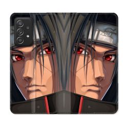 Housse Cuir Portefeuille Pour Samsung Galaxy A33 5G Manga Naruto Itachi Visage