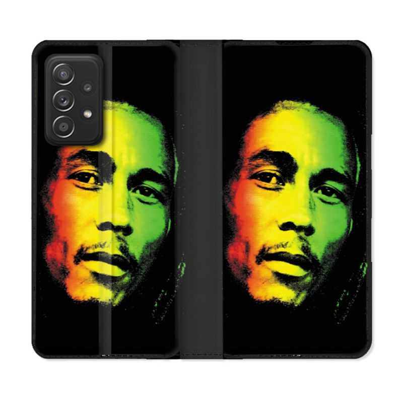 Housse Cuir Portefeuille Pour Samsung Galaxy A33 5G Musique Bob Marley 2