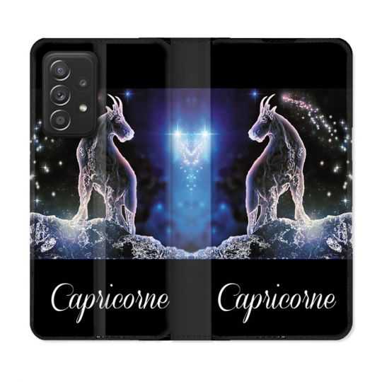 Housse Cuir Portefeuille Pour Samsung Galaxy A33 5G Signe Zodiaque 2 Capricorne