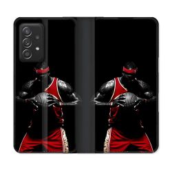 Housse Cuir Portefeuille Pour Samsung Galaxy A33 5G Sport Basketeur