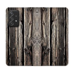 Housse Cuir Portefeuille Pour Samsung Galaxy A33 5G Texture Bois