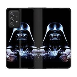 Housse Cuir Portefeuille Pour Samsung Galaxy A33 5G Star Wars - Dark Vador Noir