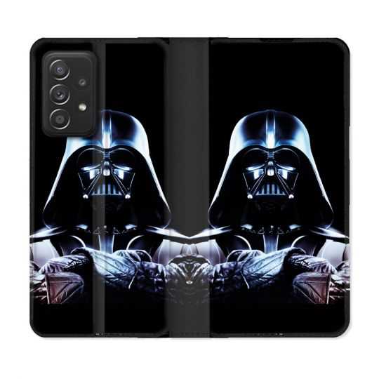 Housse Cuir Portefeuille Pour Samsung Galaxy A33 5G Star Wars - Dark Vador Noir