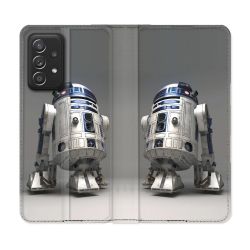 Housse Cuir Portefeuille Pour Samsung Galaxy A33 5G Star Wars - R2D2