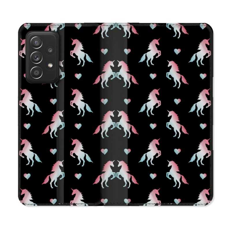 Housse Cuir Portefeuille Pour Samsung Galaxy A53 5G Fantastique Licorne Pattern