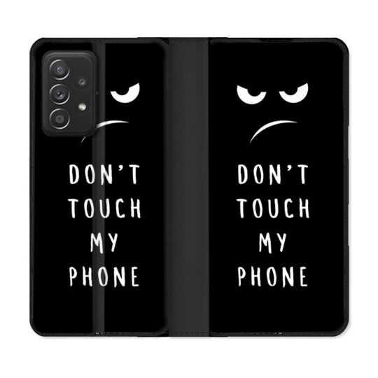 Housse Cuir Portefeuille Pour Samsung Galaxy A53 5G Humour Don't Touch