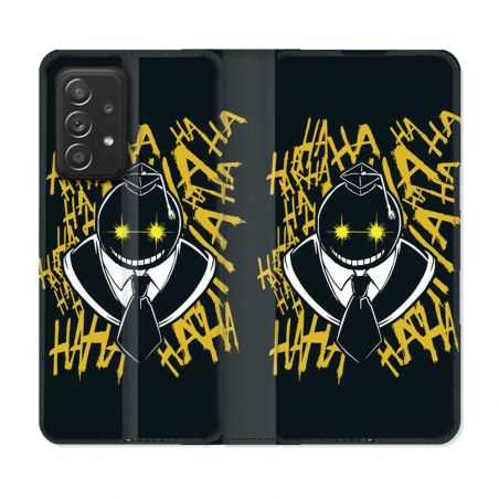 Housse Cuir Portefeuille Pour Samsung Galaxy A53 5G Manga Assassination Classroom Kuro Noir