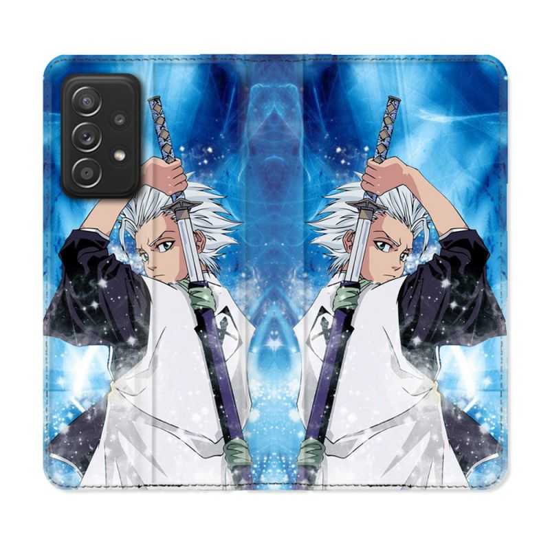 Housse Cuir Portefeuille Pour Samsung Galaxy A53 5G Manga Bleach Hitsugaya
