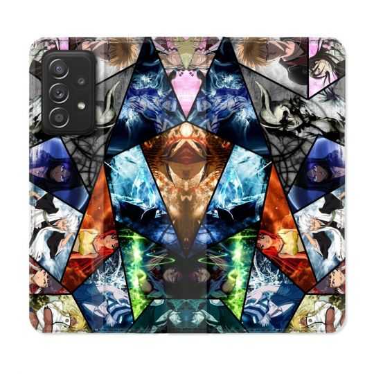 Housse Cuir Portefeuille Pour Samsung Galaxy A53 5G Manga Bleach Pele Mele